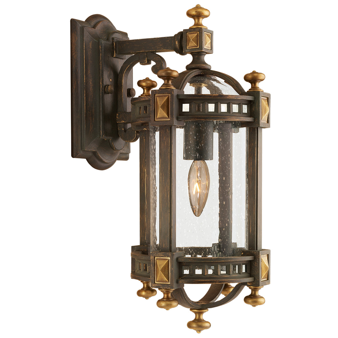 Fine Art Handcrafted Lighting Beekman Place Outdoor Wall Mount Wall Sconces Fine Art Handcrafted Lighting Bronze 8 x 18 