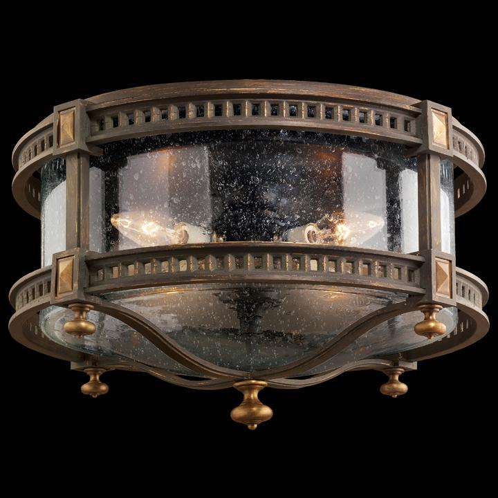 Fine Art Beekman Place Outdoor Flush Mount Outdoor Wall Lights Fine Art Handcrafted Lighting