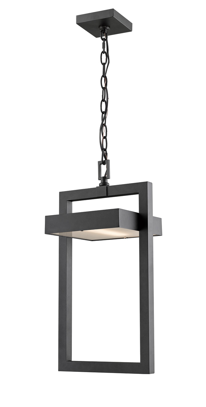 Z-Lite Luttrel 566CHB-BK-LED 1 Light Outdoor Chain Mount Ceiling Fixture