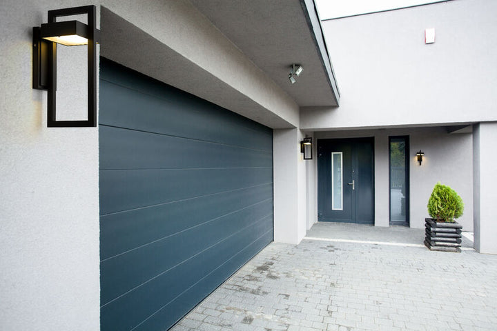 Z-Lite Luttrel Outdoor Wall Light installed on a home exterior