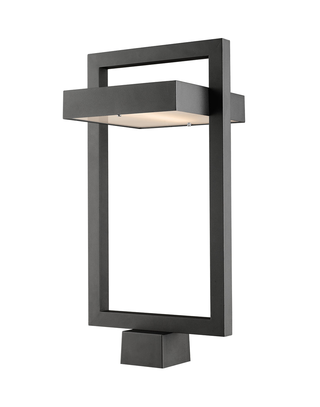 Z-Lite Luttrel 566PHBS-BK-LED 1 Light Outdoor Post Mount Fixture