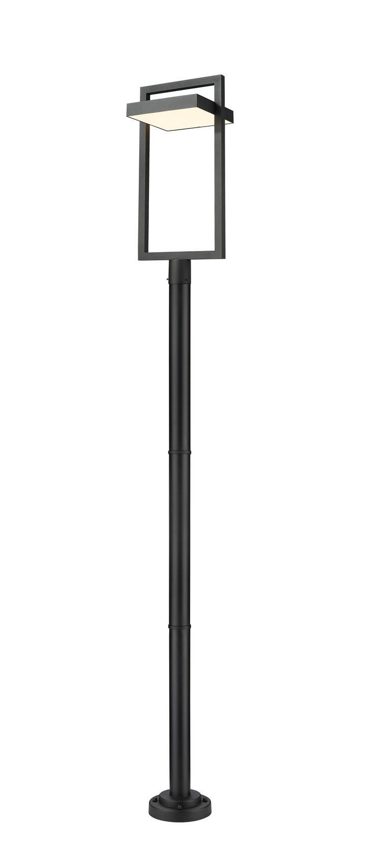 Z-Lite Luttrel 566PHXLR-567P-BK-LED 1 Light Outdoor Post Mounted Fixture