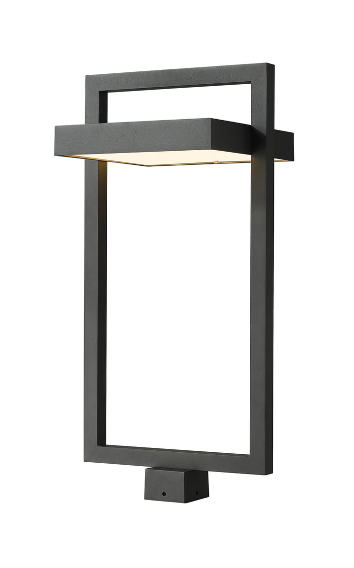 Z-Lite Luttrel 566PHXLS-BK-LED 1 Light Outdoor Post Mount Fixture