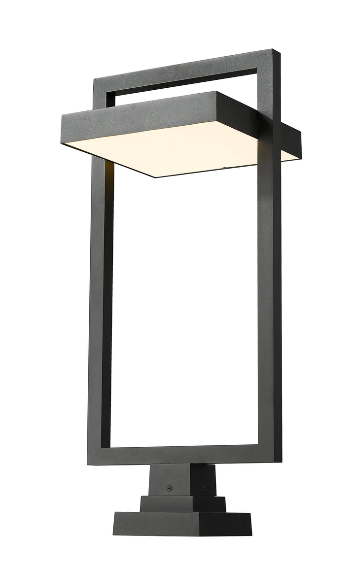 Z-Lite Luttrel 566PHXLS-SQPM-BK-LED 1 Light Outdoor Pier Mounted Fixture
