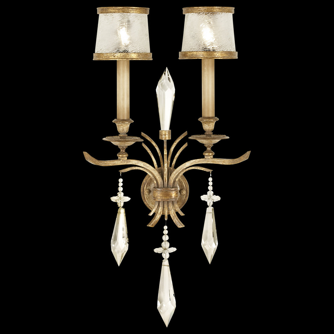 Fine Art Handcrafted Lighting Monte Carlo 31"H Sconce in Worn Gold Leaf (567950ST)