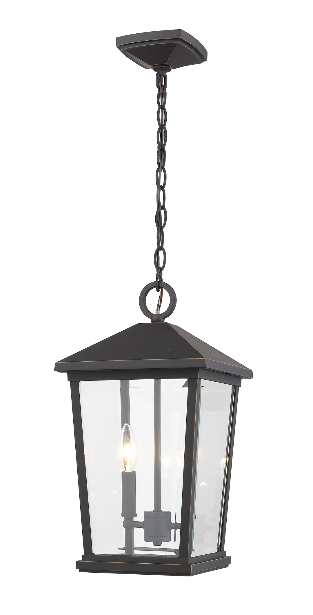 Z-Lite Beacon 568CHB-ORB 2 Light Outdoor Chain Mount Ceiling Fixture