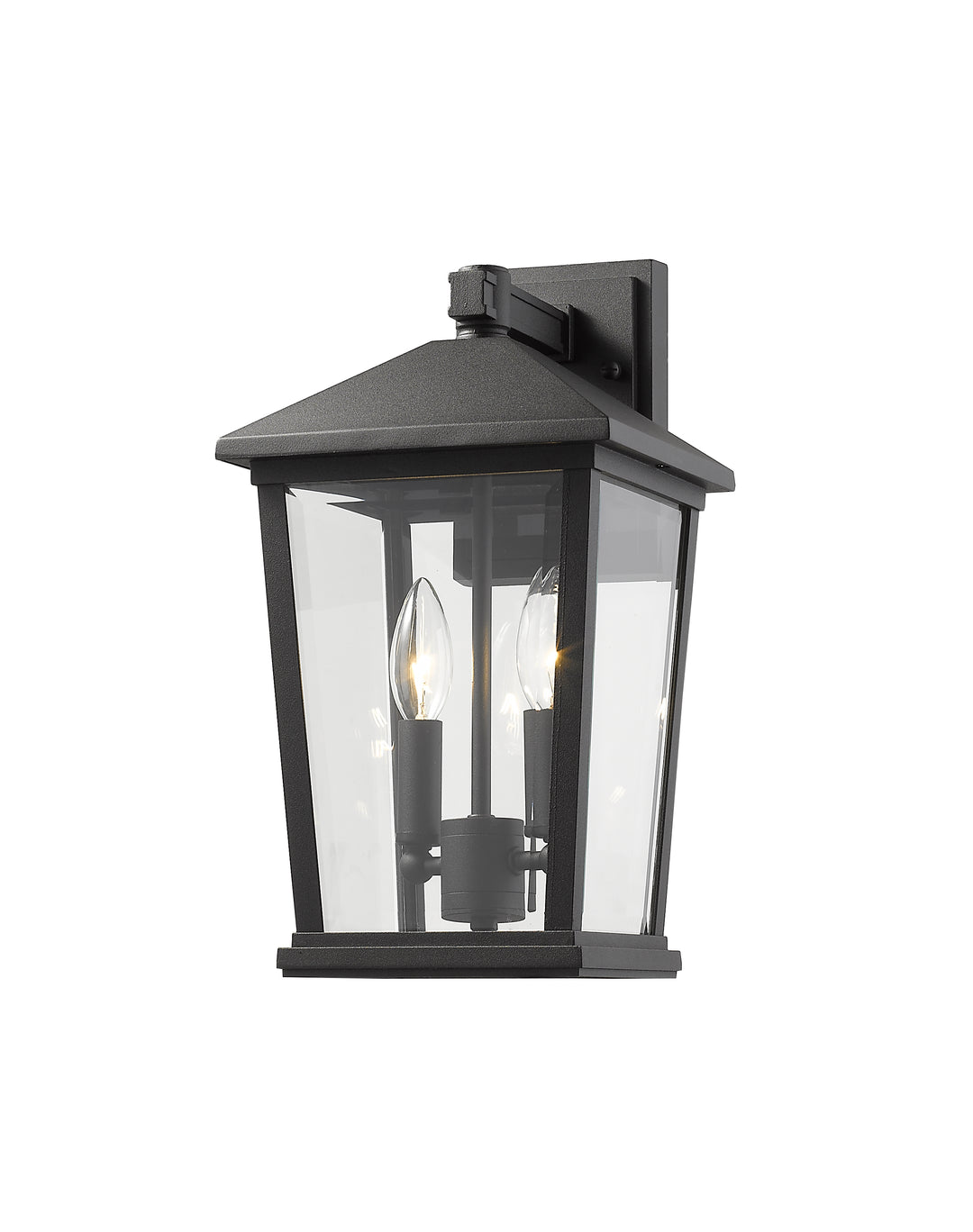 Z-Lite Beacon 568M-BK 2 Light Outdoor Wall Light