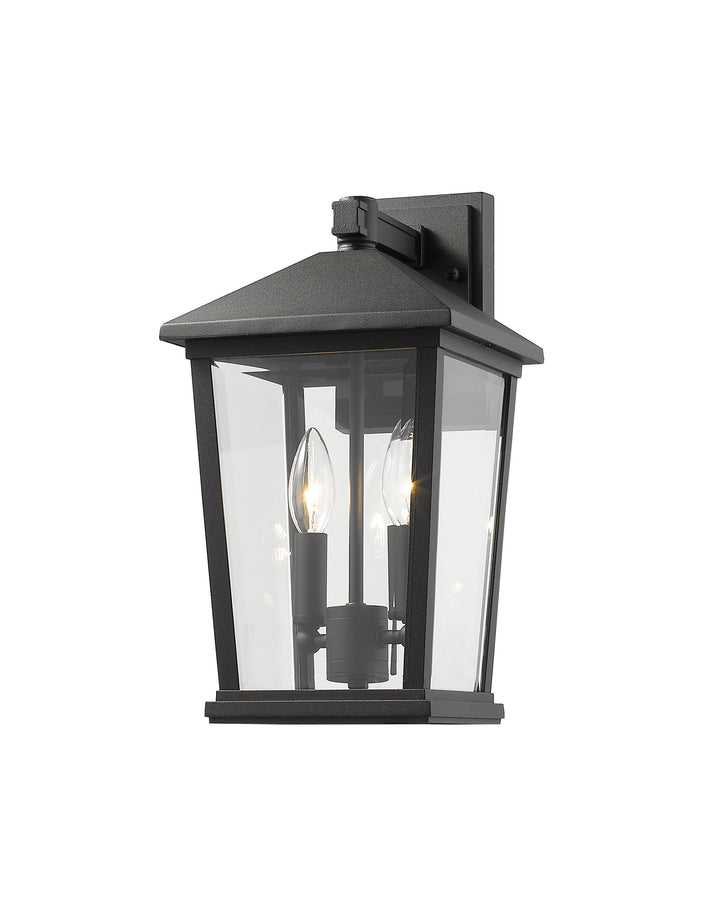 Z-Lite Beacon 568M-BK 2 Light Outdoor Wall Light