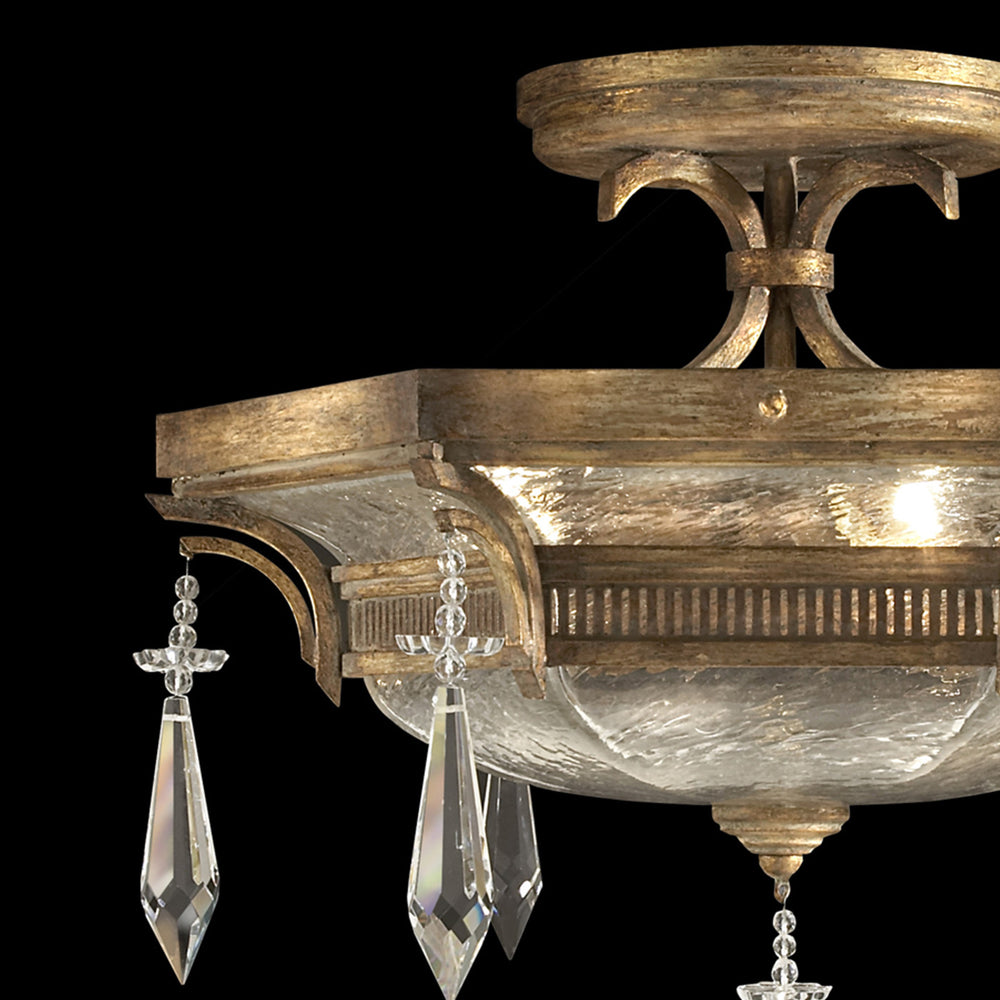 Fine Art Handcrafted Lighting Monte Carlo 21"W Round Semi-Flush Mount (Model 569840)