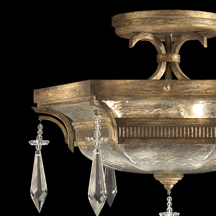 Fine Art Handcrafted Lighting Monte Carlo 21"W Round Semi-Flush Mount (Model 569840)