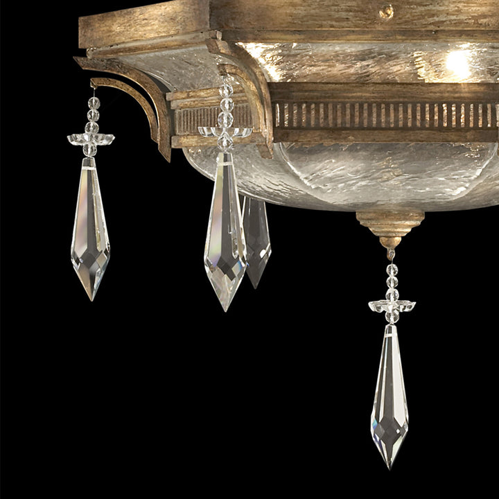 Fine Art Handcrafted Lighting Monte Carlo 21"W Round Semi-Flush Mount (Model 569840)