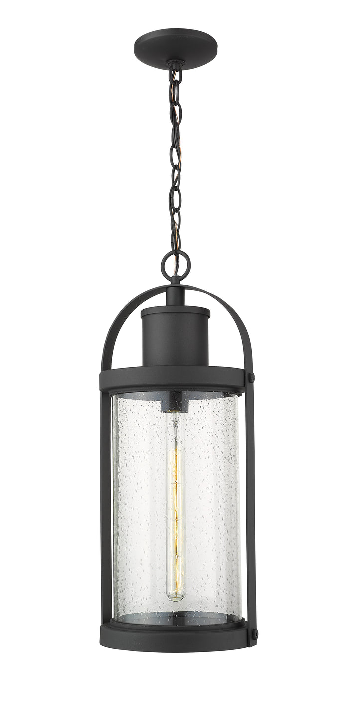Z-Lite Roundhouse 569CHB-BK 1 Light Outdoor Chain Mount Ceiling Fixture