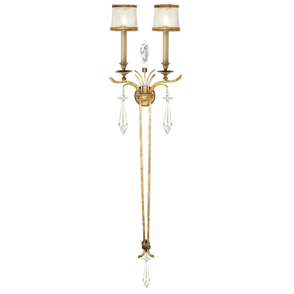 Fine Art Handcrafted Lighting Monte Carlo Sconce Wall Sconces Fine Art Handcrafted Lighting Gold  