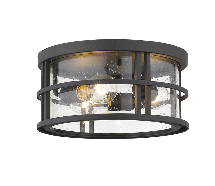 Z-Lite Jordan 570F-BK 3 Light Outdoor Flush Mount