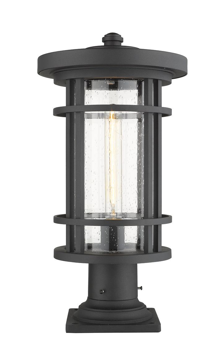 Z-Lite Jordan 570PHB-533PM-BK 1 Light Outdoor Pier Mounted Fixture