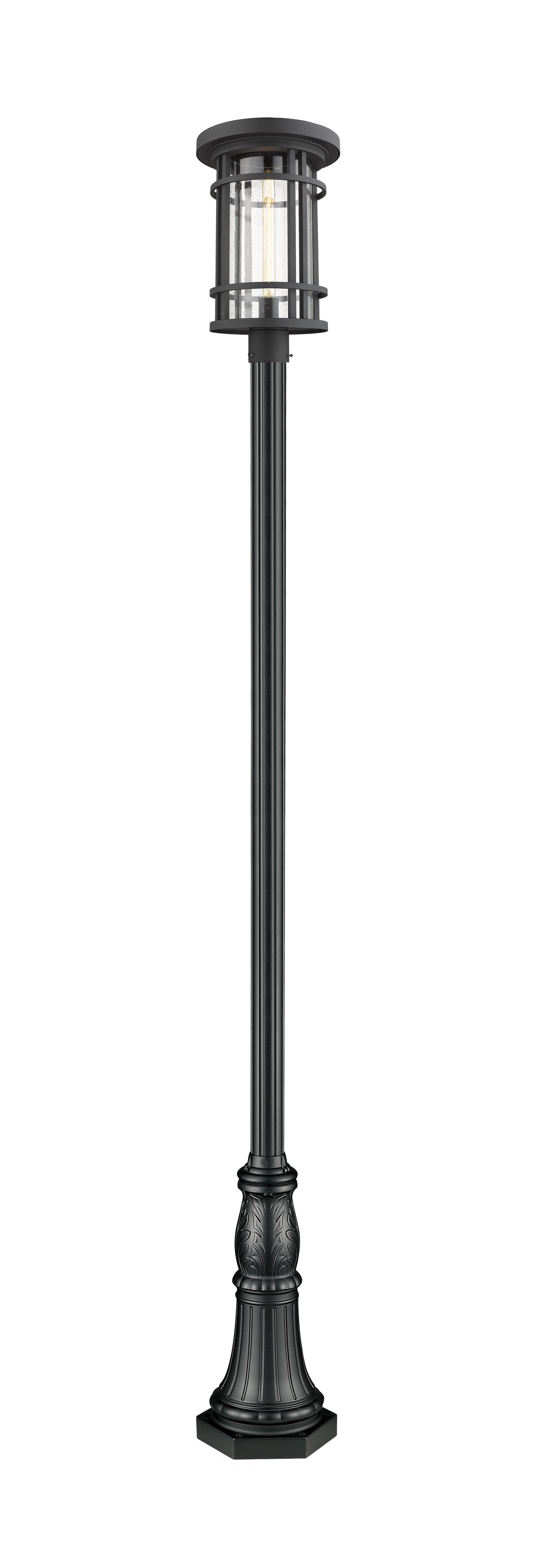 Z-Lite Jordan 570PHXL-518P-BK 1 Light Outdoor Post Mounted Fixture