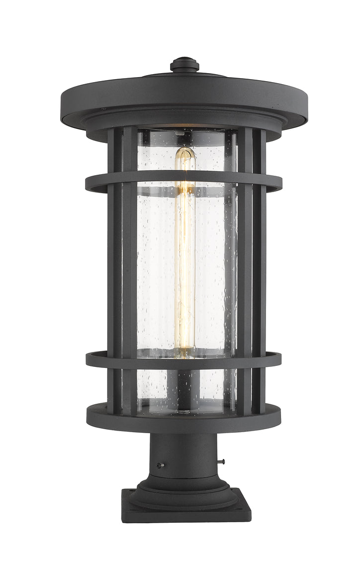 Z-Lite Jordan 570PHXL-533PM-BK 1 Light Outdoor Pier Mounted Fixture