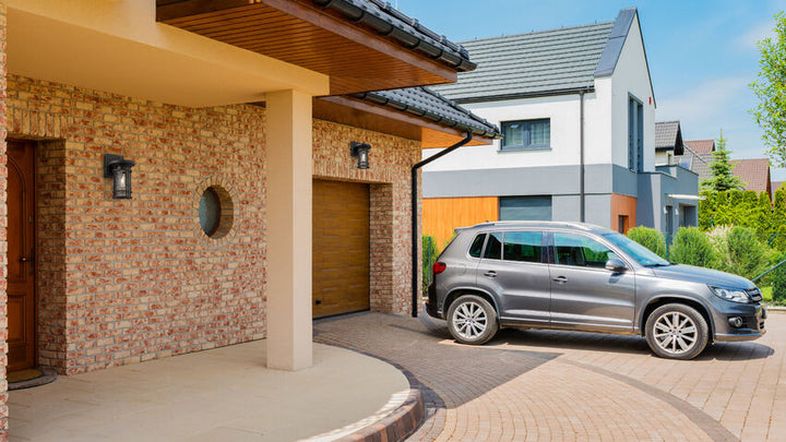 Z-Lite Jordan Outdoor Wall Light installed on a home exterior