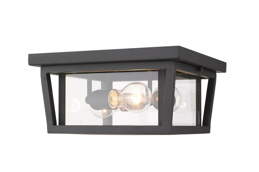 Z-Lite Seoul 571F-ORB 3 Light Outdoor Flush Mount