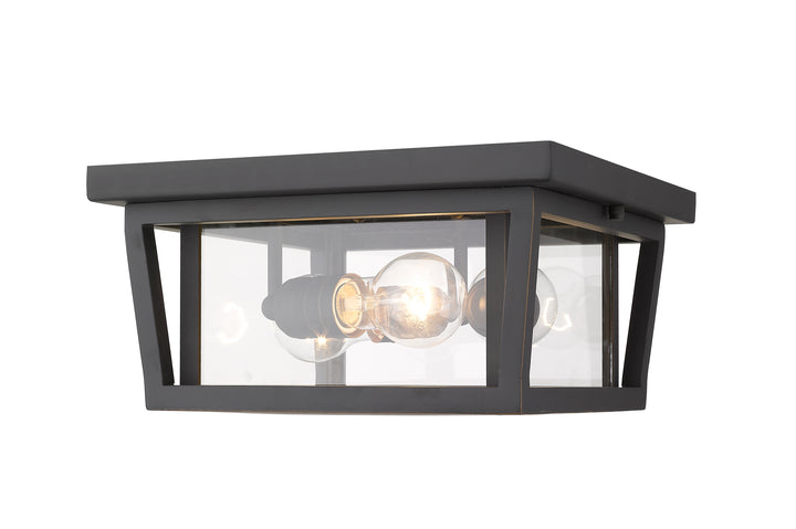 Z-Lite Seoul 571F-ORB 3 Light Outdoor Flush Mount