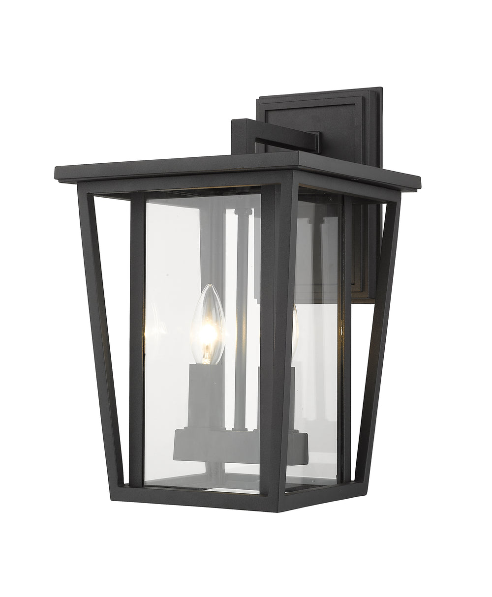 Z-Lite Seoul 571M-BK 2 Light Outdoor Wall Light