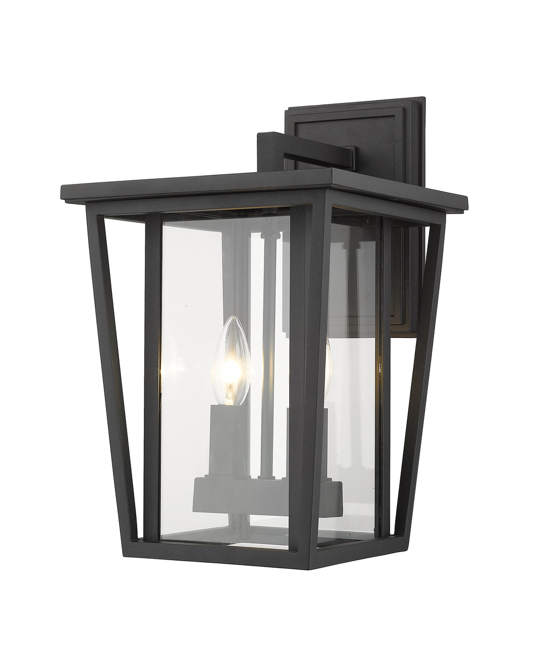 Z-Lite Seoul 571M-BK 2 Light Outdoor Wall Light