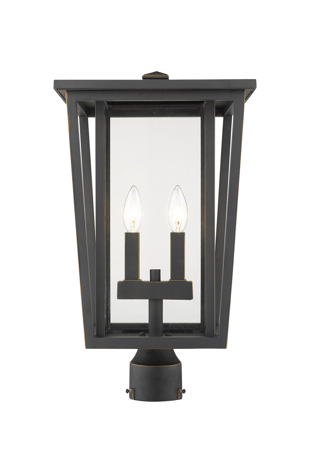 Z-Lite Seoul 571PHBR-ORB 2 Light Outdoor Post Mount Fixture