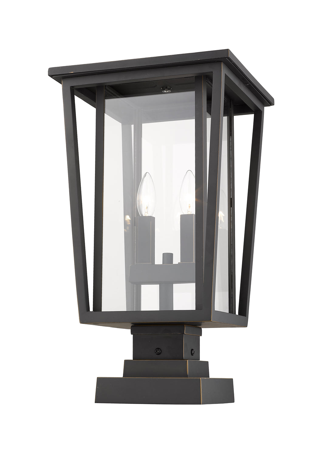 Z-Lite Seoul 571PHBS-SQPM-ORB 2 Light Outdoor Pier Mounted Fixture
