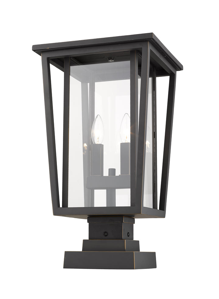 Z-Lite Seoul 571PHBS-SQPM-ORB 2 Light Outdoor Pier Mounted Fixture