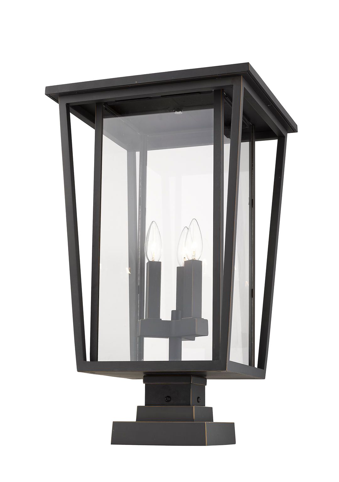 Z-Lite Seoul 571PHXLS-SQPM-ORB 3 Light Outdoor Pier Mounted Fixture