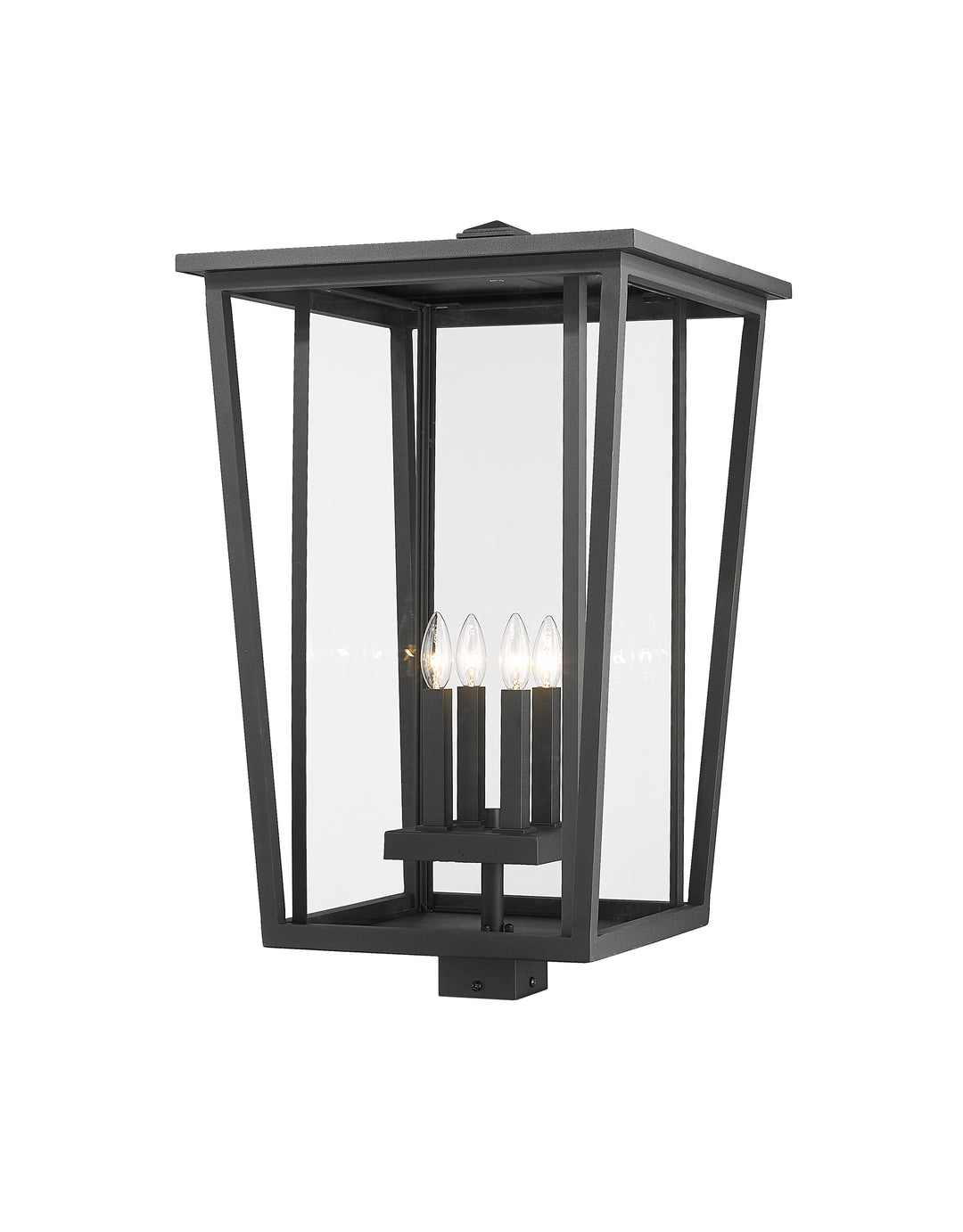 Z-Lite Seoul 571PHXXLS-BK 4 Light Outdoor Post Mount Fixture