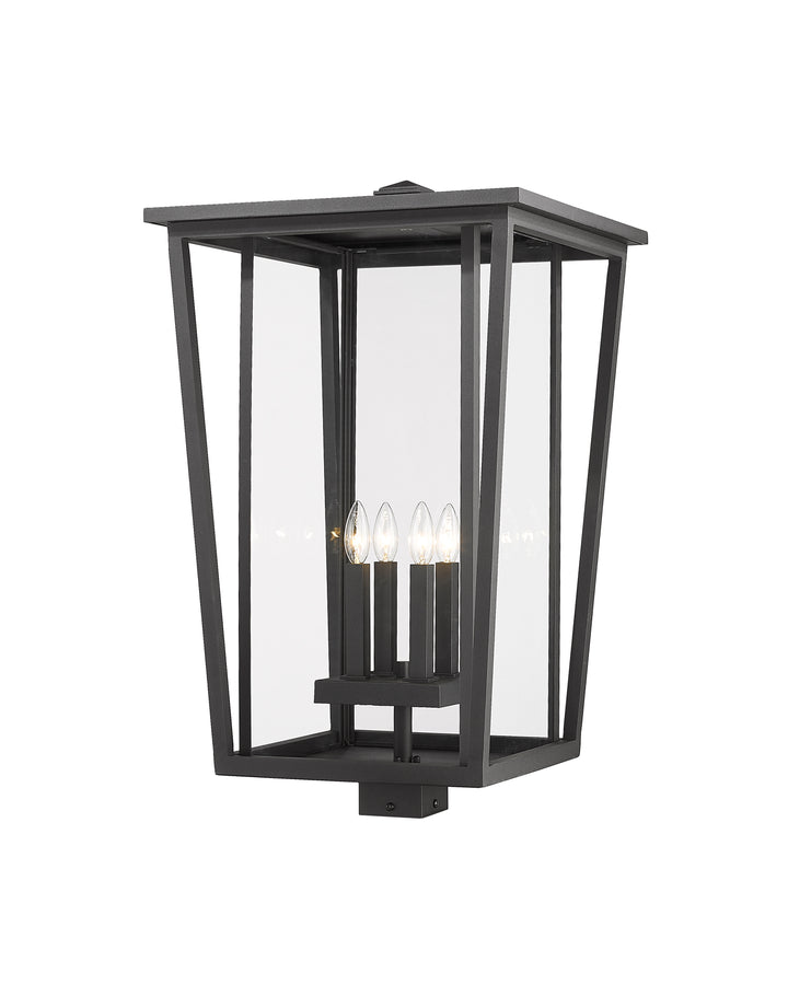 Z-Lite Seoul 571PHXXLS-BK 4 Light Outdoor Post Mount Fixture