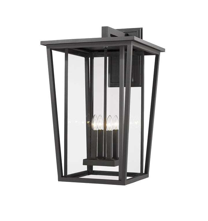 Z-Lite Seoul 571XXL-BK 4 Light Outdoor Wall Light