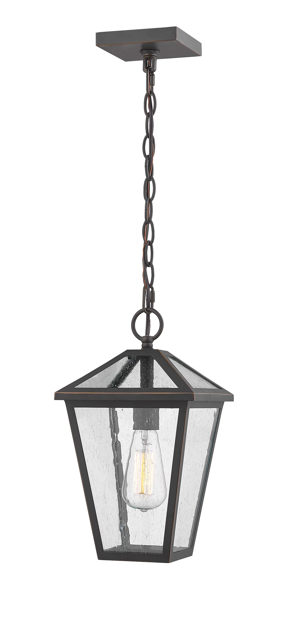 Z-Lite Talbot 579CHM-ORB 1 Light Outdoor Chain Mount Ceiling Fixture