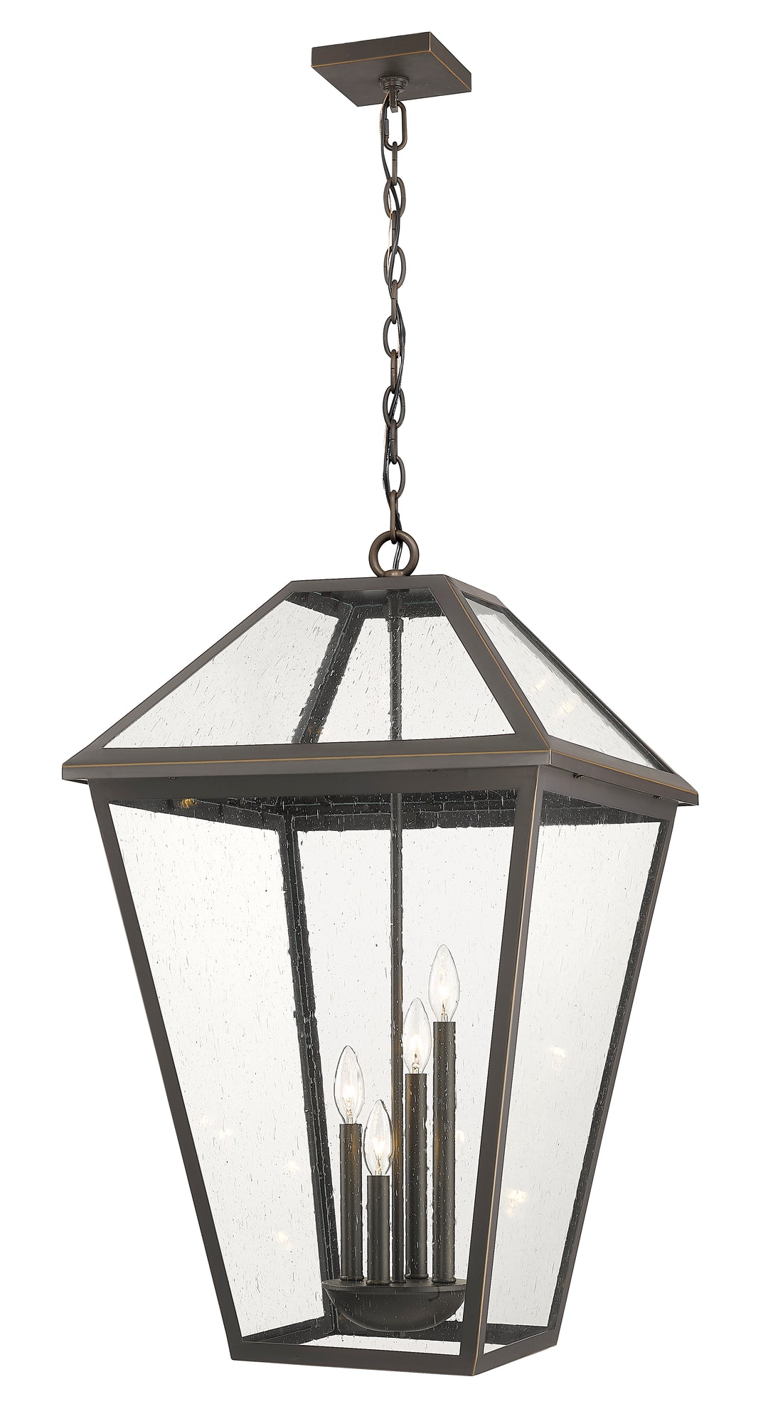 Z-Lite Talbot 579CHXLX-ORB 4 Light Outdoor Chain Mount Ceiling Fixture