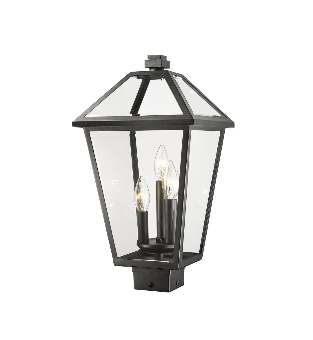 Z-Lite Talbot 579PHBS-BK 3 Light Outdoor Post Mount Fixture