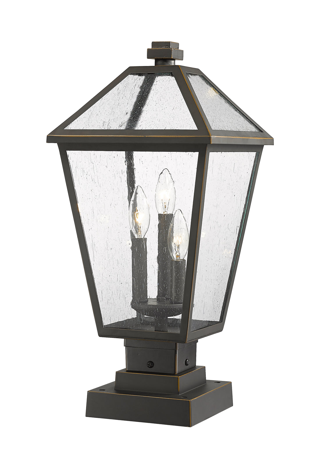 Z-Lite Talbot 579PHBS-SQPM-ORB 3 Light Outdoor Pier Mounted Fixture
