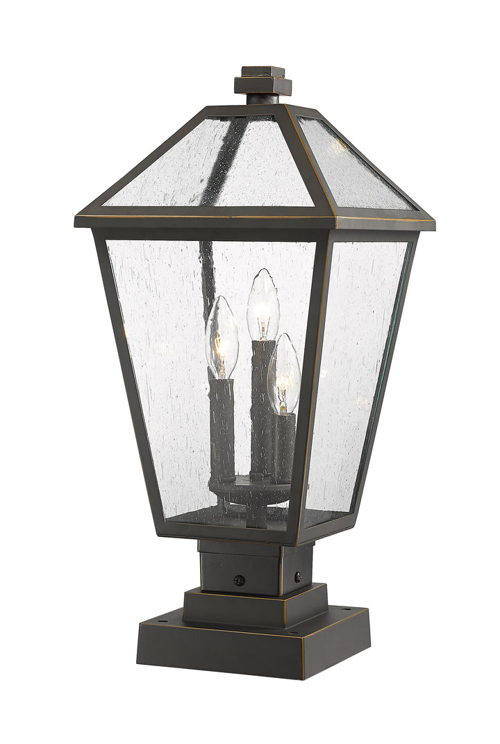 Z-Lite Talbot 579PHBS-SQPM-ORB 3 Light Outdoor Pier Mounted Fixture
