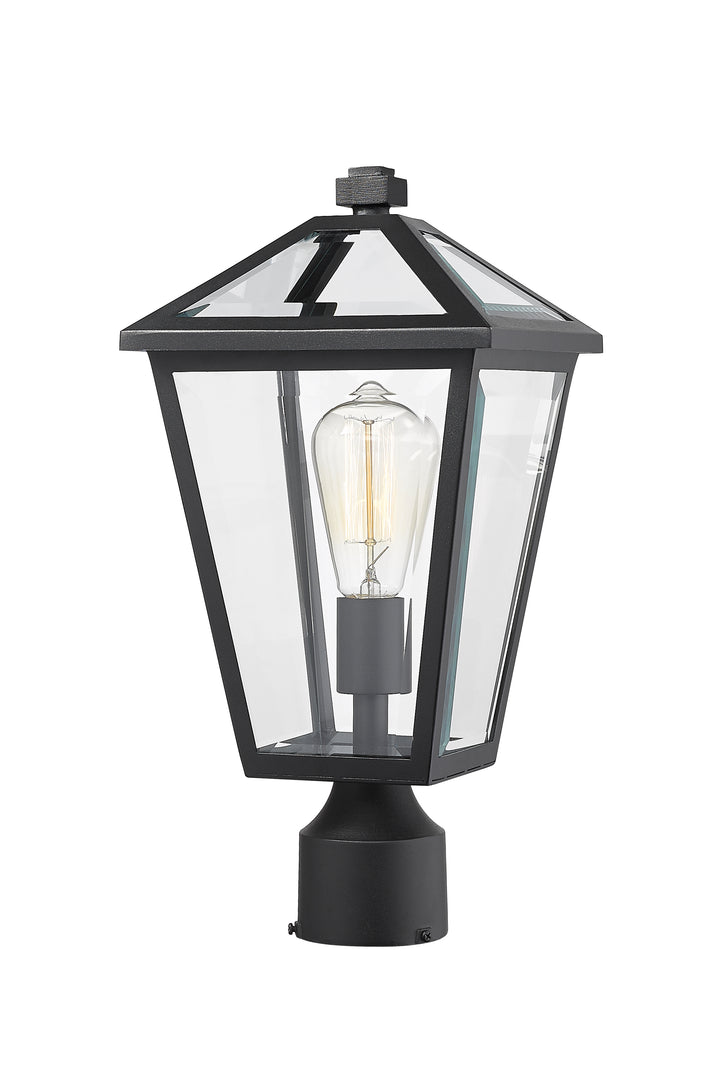 Z-Lite Talbot 579PHMR-BK 1 Light Outdoor Post Mount Fixture