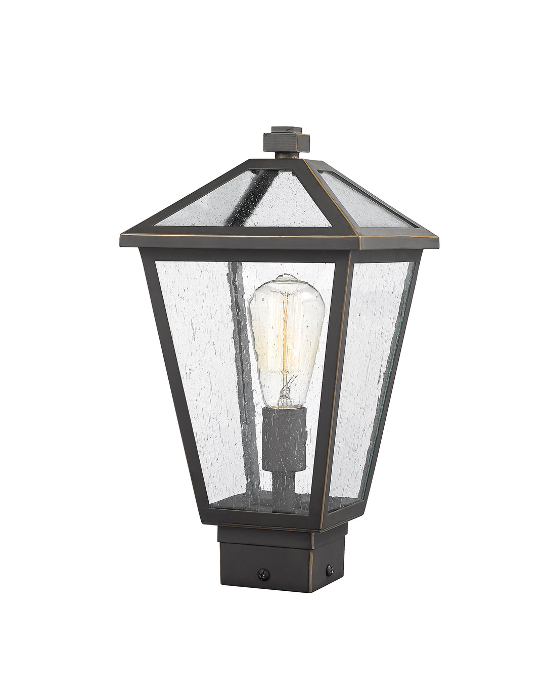 Z-Lite Talbot 579PHMS-ORB 1 Light Outdoor Post Mount Fixture