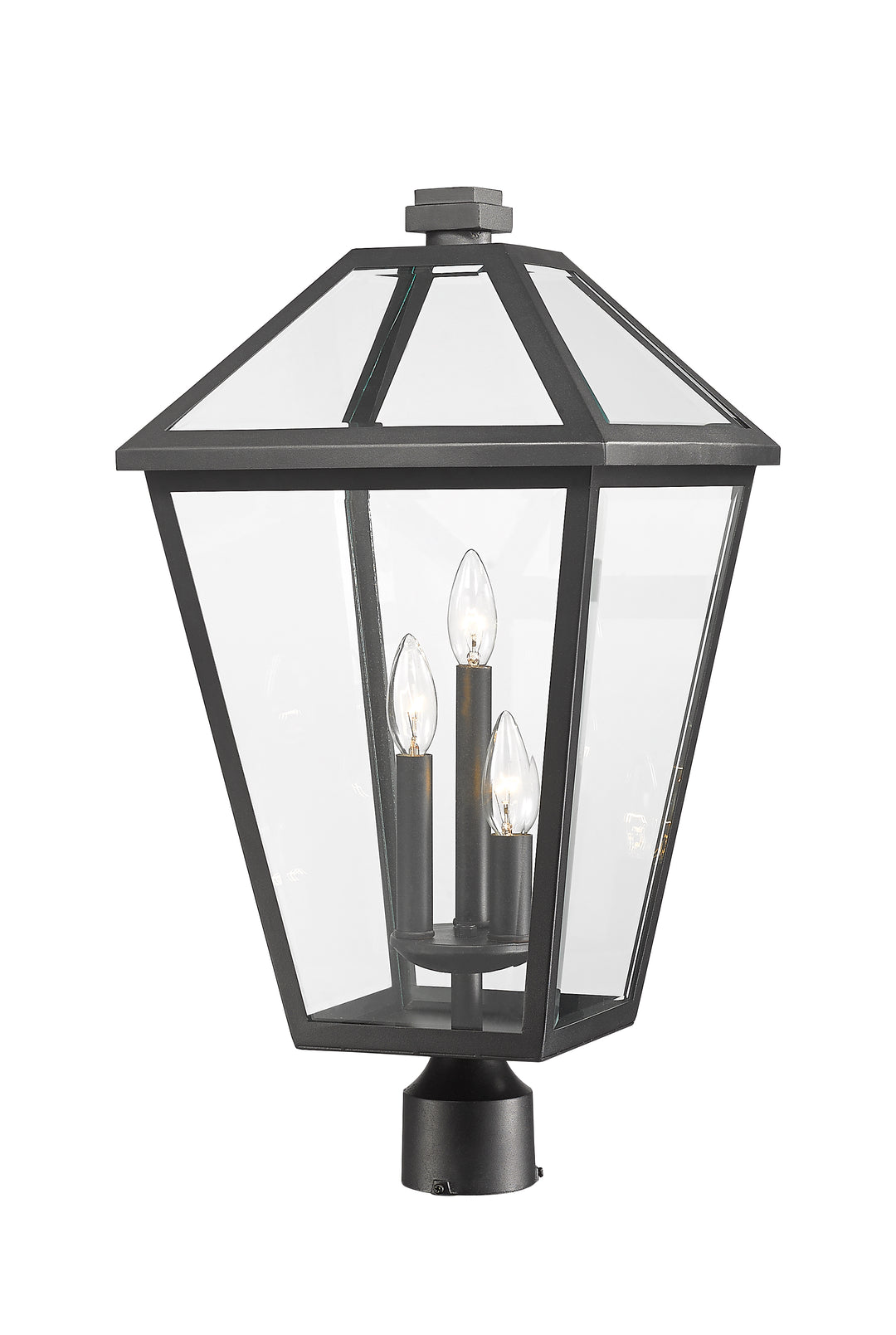 Z-Lite Talbot 579PHXLR-BK 3 Light Outdoor Post Mount Fixture