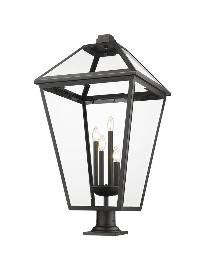 Z-Lite Talbot 579PHXLXR-533PM-BK 4 Light Outdoor Pier Mounted Fixture