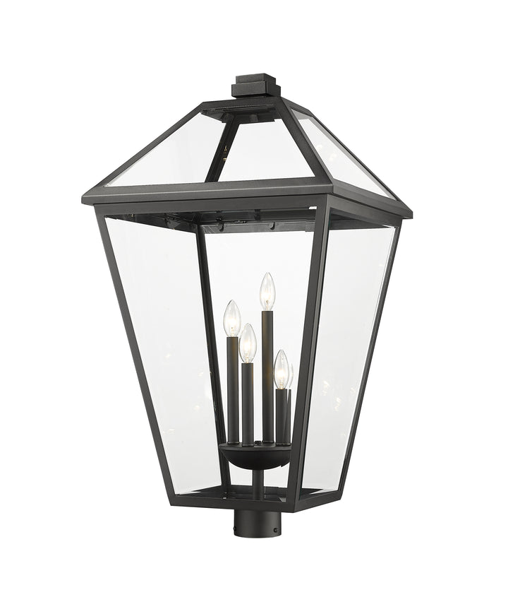 Z-Lite Talbot 579PHXLXR-BK 4 Light Outdoor Post Mount Fixture
