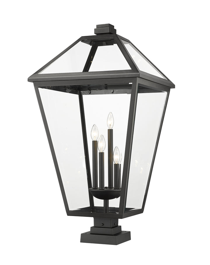 Z-Lite Talbot 579PHXLXS-SQPM-BK 4 Light Outdoor Pier Mounted Fixture