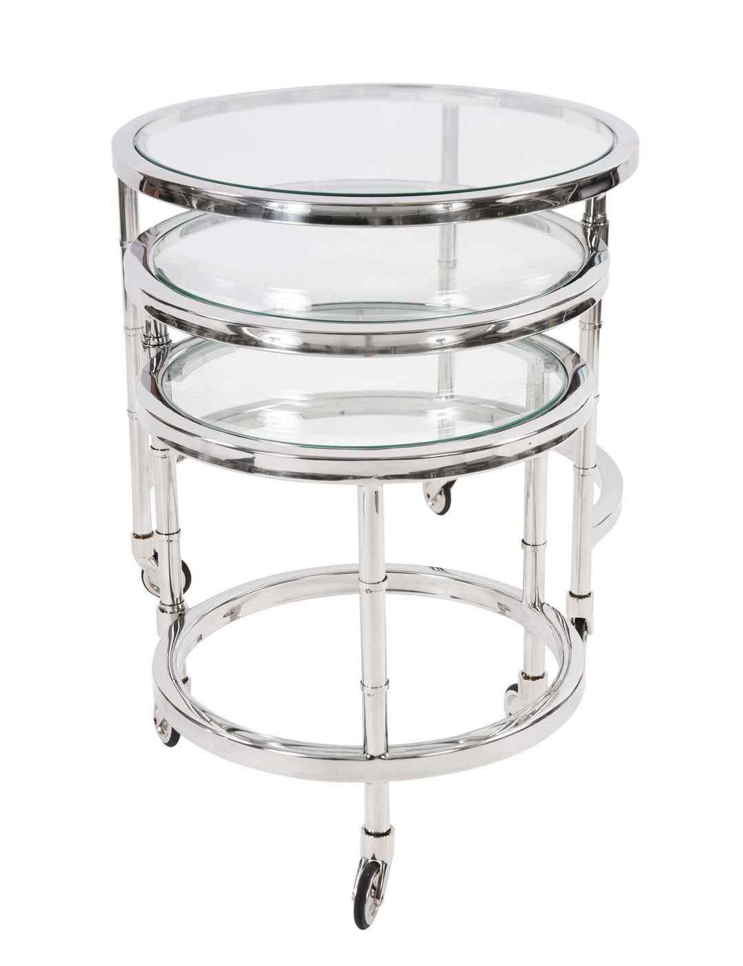 Howard Elliott Collection Telescoping Stainless Steel Bar Cart  Howard Elliott Collection   