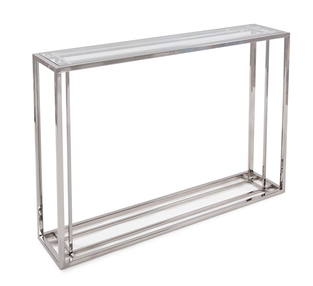 Howard Elliott Collection Echo Stainless Steel Console Table Console Tables Howard Elliott Collection   