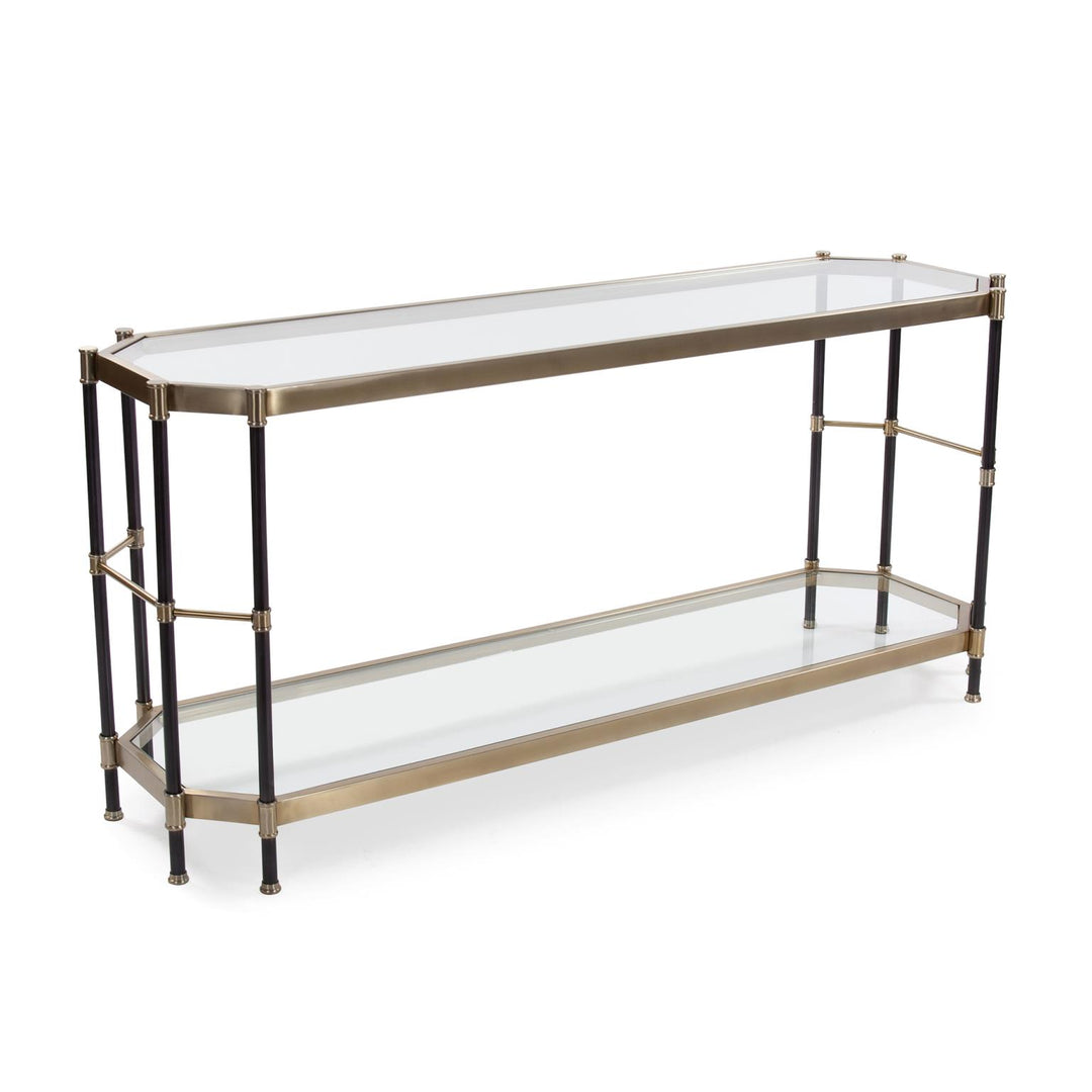 Howard Elliott Collection Graham Brushed Brass Console Table