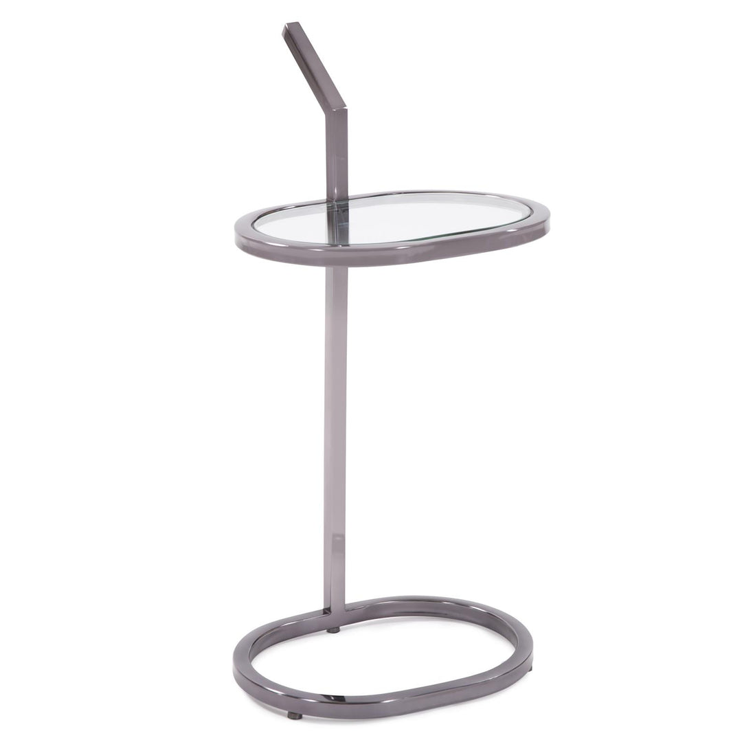 Howard Elliott Collection Oval Stainless Steel Drink Table