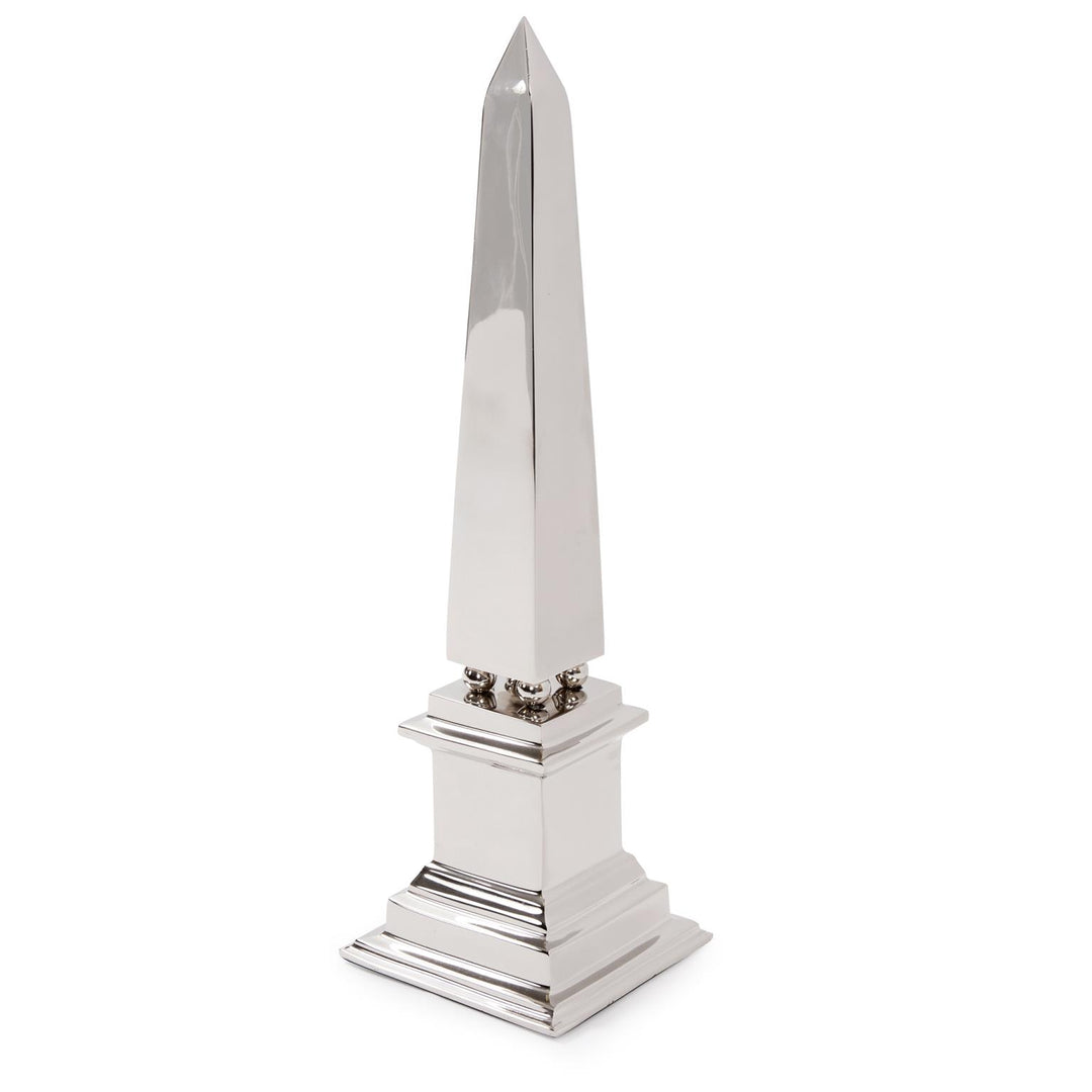 Howard Elliott Collection Silver Stainless Steel Obelisk