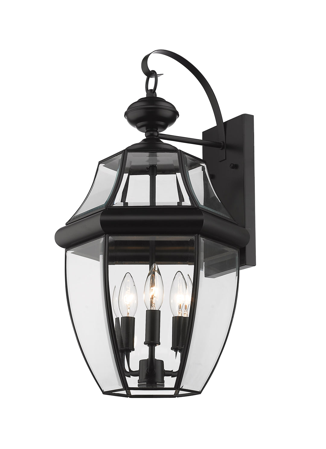 Z-Lite Westover 580B-BK 3 Light Outdoor Wall Light